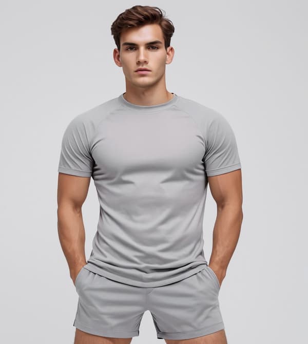 Korte denim cargo-shorts til mænd Recea S grafit