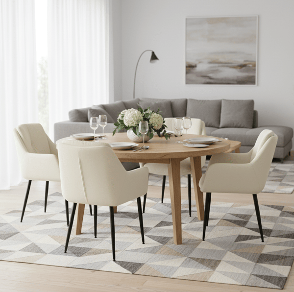 ALEX fløjlslænestol, lys beige