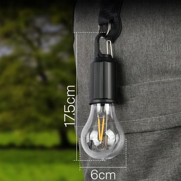 Turistlampa Solcellsdriven Camping LED-lampa Dimbar + Kabel