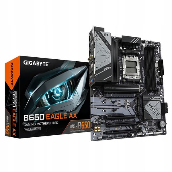 Gigabyte B650 EAGLE AX emolevy, DDR5, Wi-Fi 6E, 192 Gt