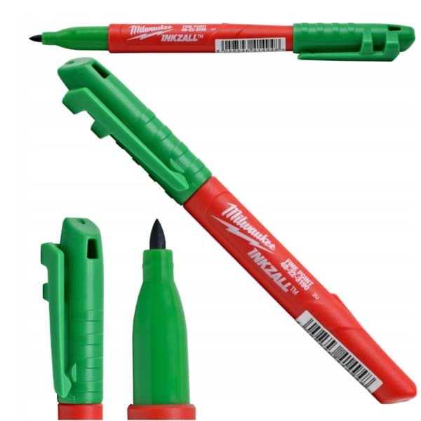 Milwaukee-penna med standardspets - grön - 1 st.