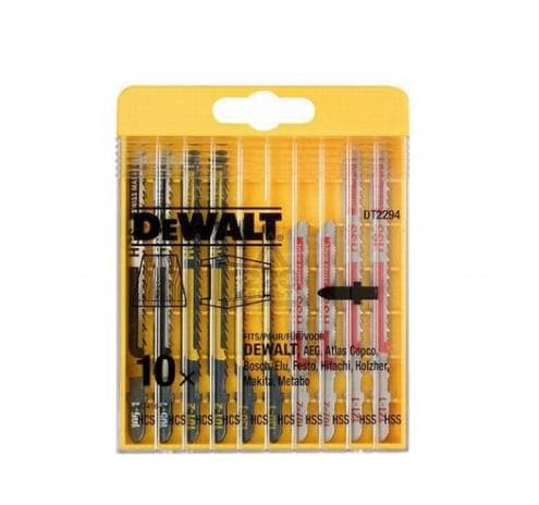 DEWALT PUSSSIGSÅGSBLADSSET 10 DELAR TRÄ METALL