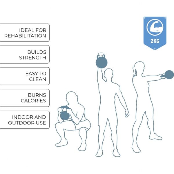Umbro - Komposithantel, 2 kg kettlebell