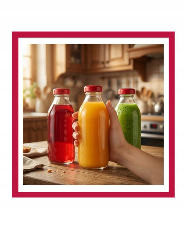 10x Juiceflaskor SOCZEK Sirap 330ml Flaska Glasbehållare För Kök