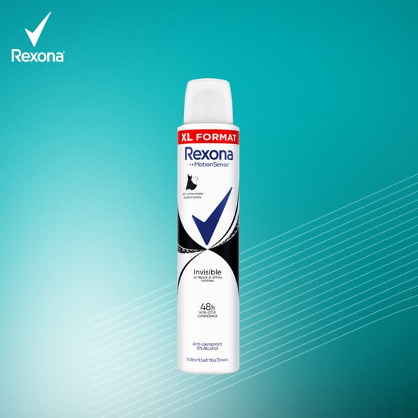 Rexona FW Spray Invisible Black 200ml