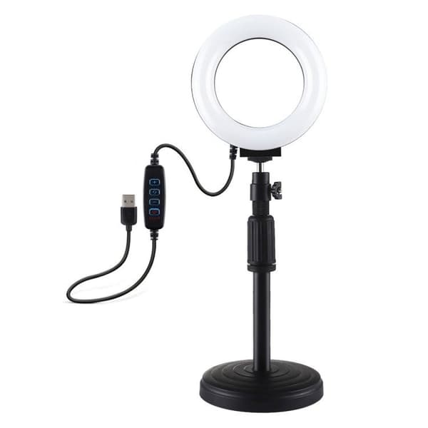 Puluz LED-ringlampe med justerbar stativ PU391