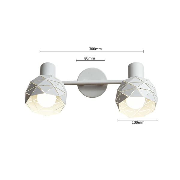 REUS 2 E14 VIT LJUS PRESTIGE LP-8069/2WS VIT STRÅLKASTARE