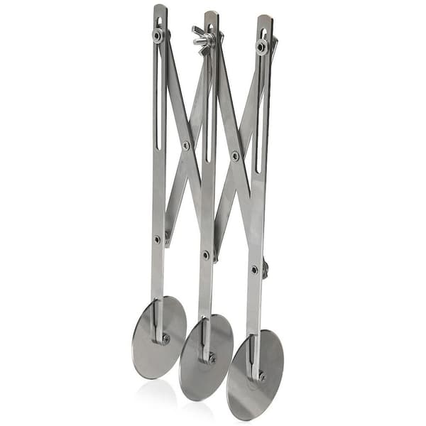 Tredobbelt ståldej- og pastahjul 5,5 cm
