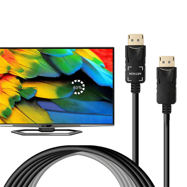 DisplayPort til DisplayPort kabel 1,5 m til computermonitor DP