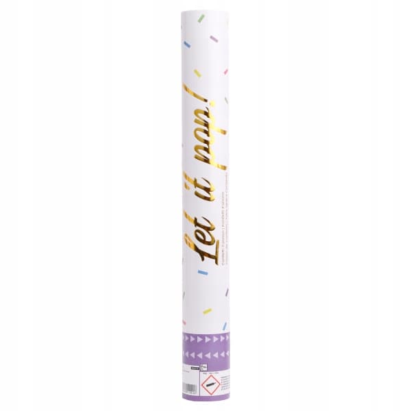 Färgglatt konfetti folierör 40 cm