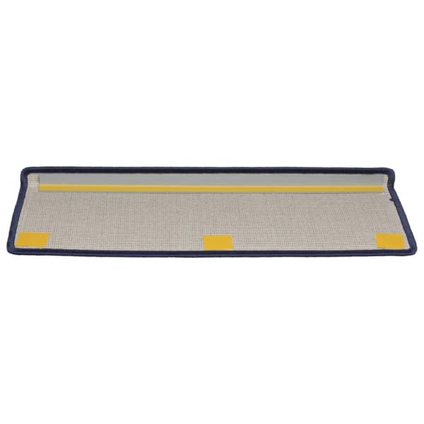 vidaXL Trappmattor 15 st 65x21x4 cm blå rektangulära kanter