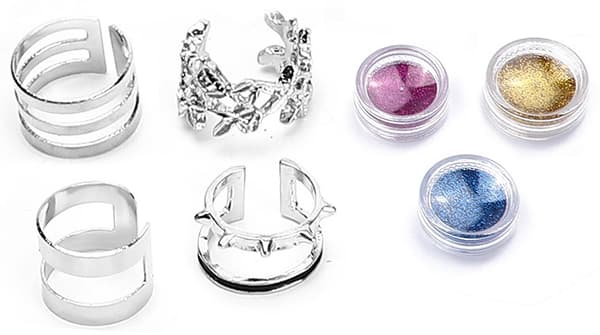 GLITTER TATTOO SÆT TIL BØRN VASKBART FARVERIGT GLITTER SÆT