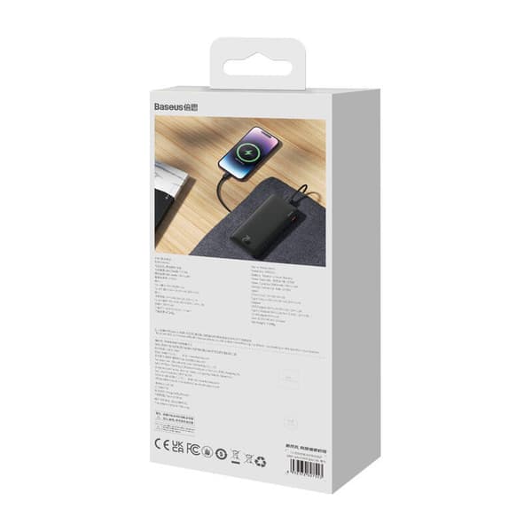 Baseus Airpow 10000mAh 20W Powerbank (Sort)