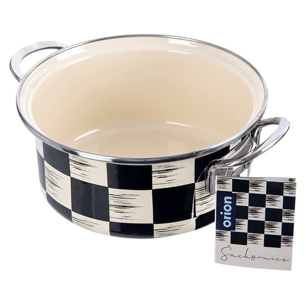 Schachownica emaljerad gryta 20 cm, 2,2 l