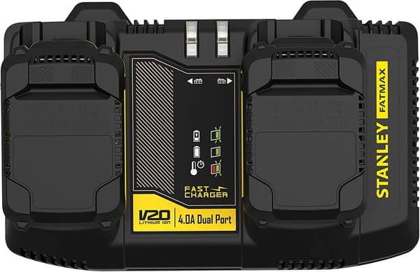 STANLEY V20 4A SNABBLADDARE TVÅ PORTAR