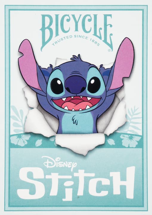 BICYCLE DISNEY STITCH -pelikortit 1 PAKKAA puulaatikossa