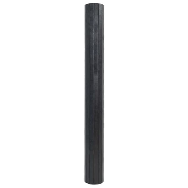 vidaXL Suorakulmainen matto, harmaa, 70x200 cm, bambu