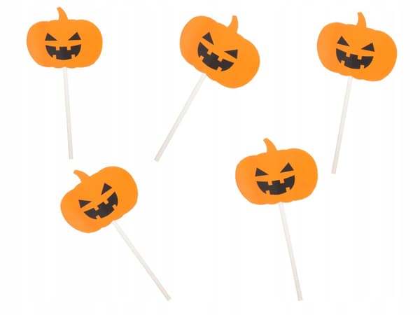 Pumpdekoration Halloween 5 st