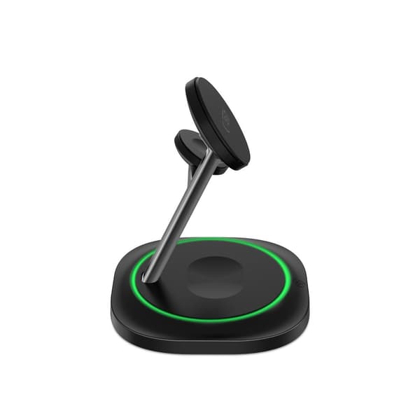 TECH-PROTECT QI15W-A46 3-i-1 magnetisk Magsafe trådløs oplader sort