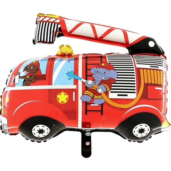 Brandbil folieballon, 23" 1 stk.