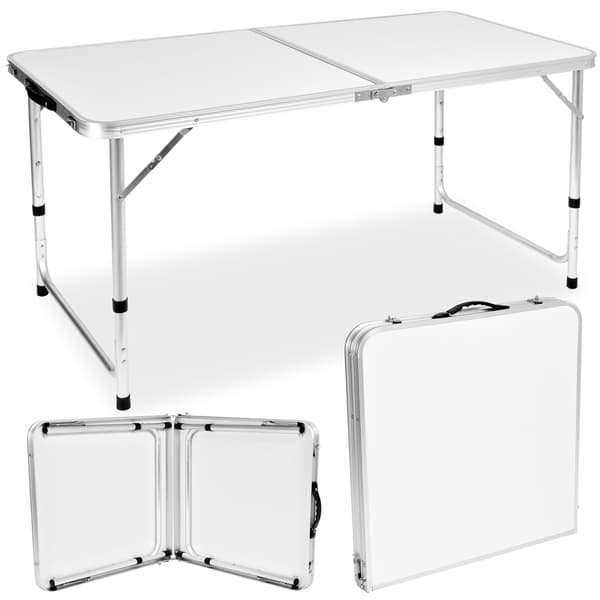 TRIP campingbord, foldbart, 120x60 cm, hvid