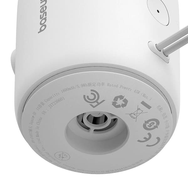 Baseus PocketGo bærbar pumpe (hvid)