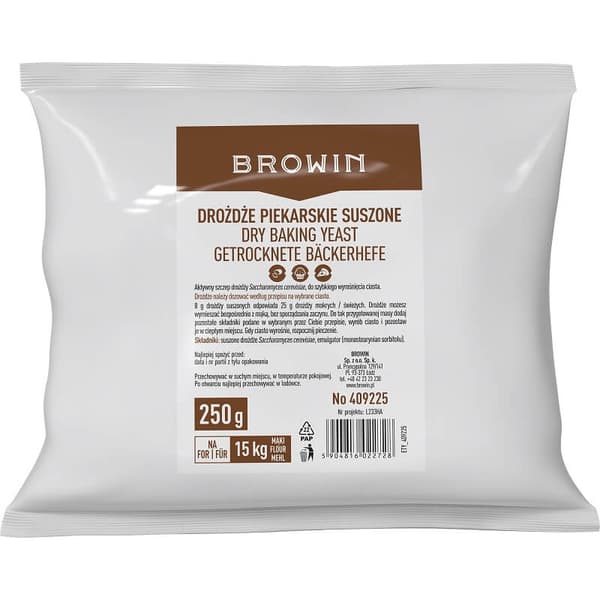 Torkad bagerijäst 250 g