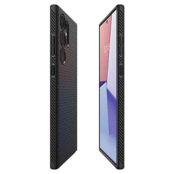 Spigen Liquid Air - Etui til Samsung Galaxy S23 Ultra (Mat Sort)
