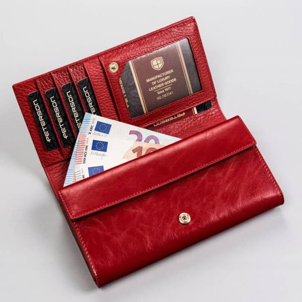 Peterson PTN PL-411 MULTI Läderplånbok för Dam