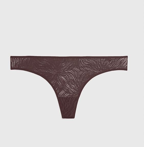 Calvin Klein Dambruna stringtrosor XL musta