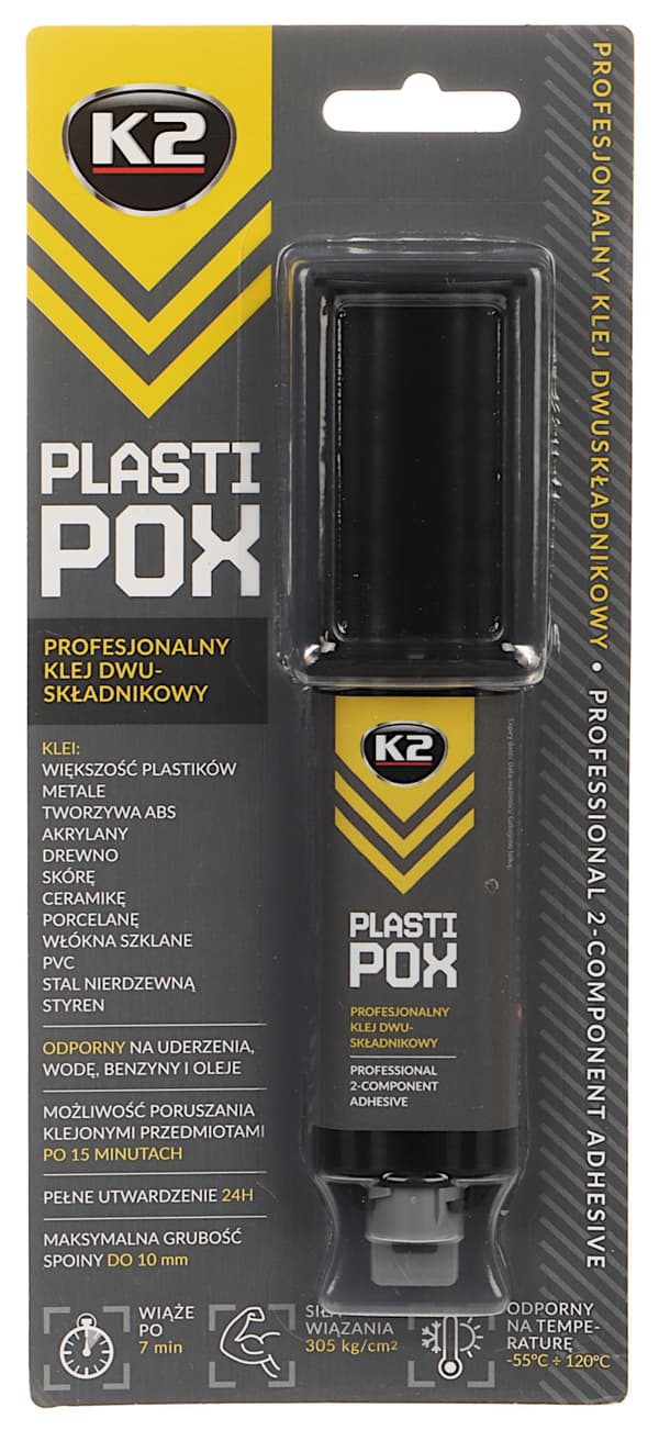K2 Plastipox kaksiosaliima 25g purkki