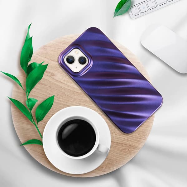 ETUI TIL APPLE IPHONE 13 SILIKONE LILLA A2482 A2631