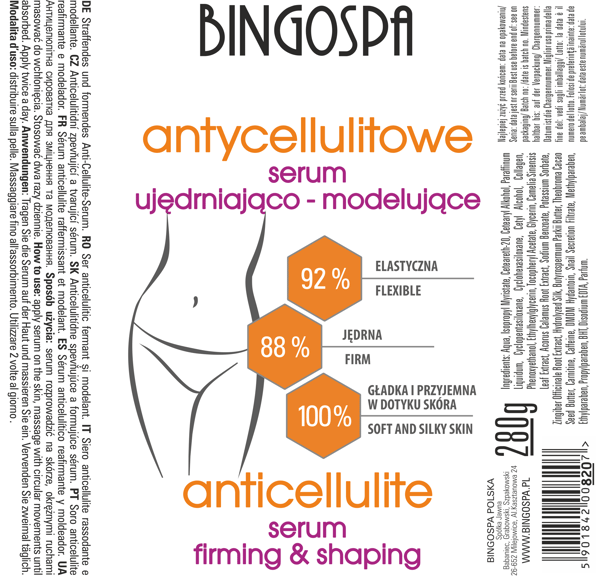 BINGOSPA Anti-cellulite Opstrammende og Modellerende Serum