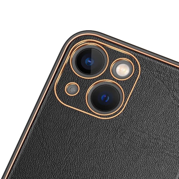 Dux Ducis Yolo iPhone 14 Plus cover elegant kunstlædercover sort