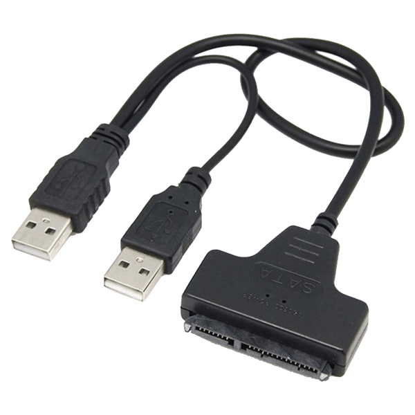 USB 2.0-adapter för 2,5-tums och 3,5-tums SATA-diskar, kabeladapter för SSD-disk