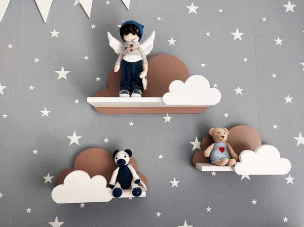 Cloud Shelves Sæt med 3 Moli-Galaxy - Varm Chokolade
