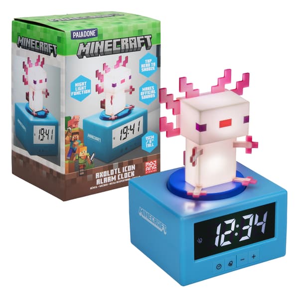 Herätyskellolamppu ICONS Axolotl - Minecraft