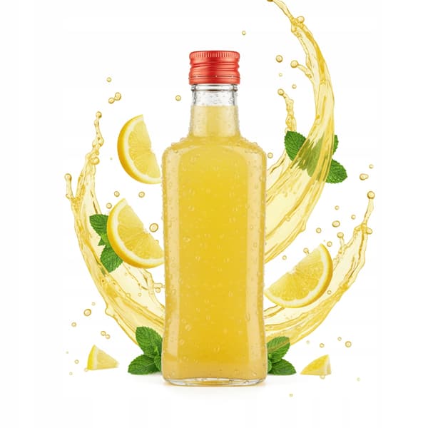 5x Diva-flaska 200 ml glasflaskor för likörer, vin, juice