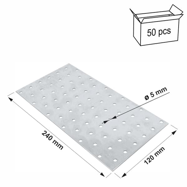 (z) Perforeret plade PP19 120x240x2,0 (50)