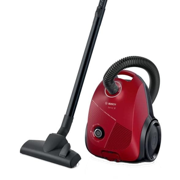 BOSCH BGLS2RD1 600 W Säckad Dammsugare Allergivänligt Filter Röd