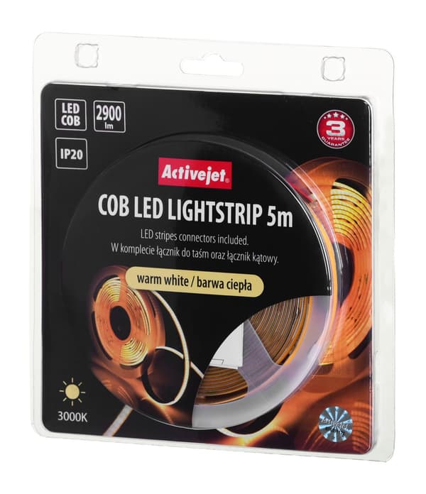COB LED-nauha 5m lämmin väri IP20