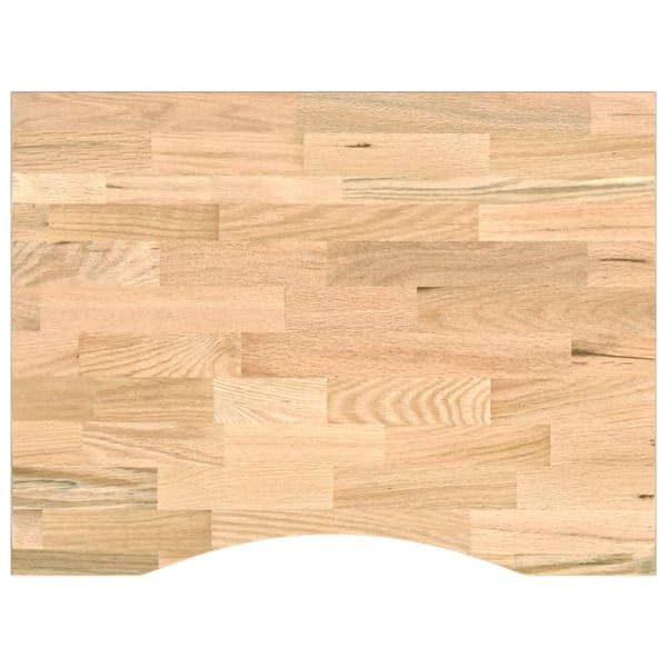 vidaXL arbejdsbord, 80x60x(71,5-98) cm, egetræ