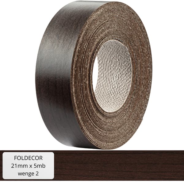 Kalustereuna wenge 2 mm melamiini kuumaliimalla 21 mm (5 m)