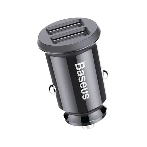 Baseus Grain Billaddare 2x USB 5V 3.1A (Svart)