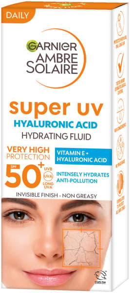 Garnier Ambre Solaire Super UV Protective Face Fluid SPF 50+ 40 ml