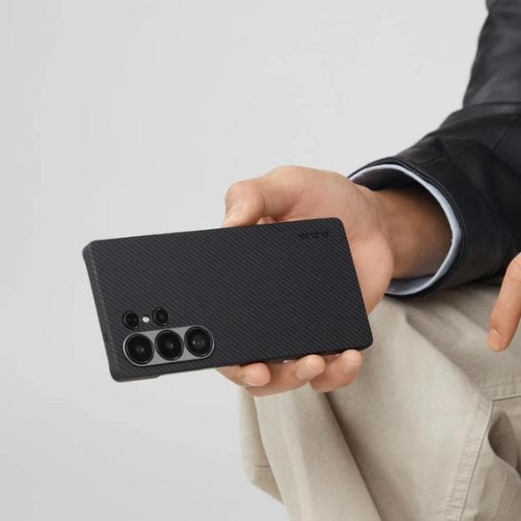 Etui PITAKA MagSafe til Samsung Galaxy S25 Ultra Sort-grå