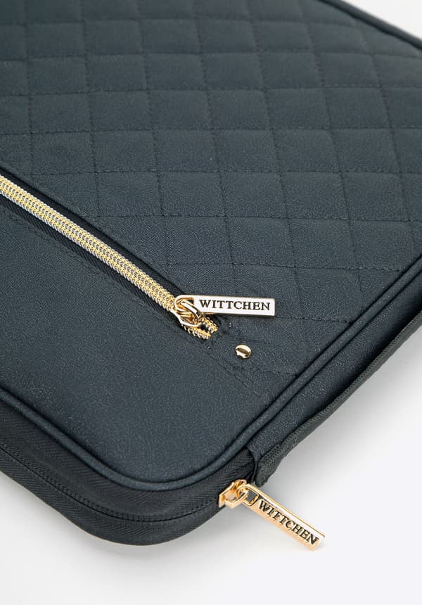 Wittchen Dame 15" Laptop Sleeve, Quiltet Front, Grå Polyester