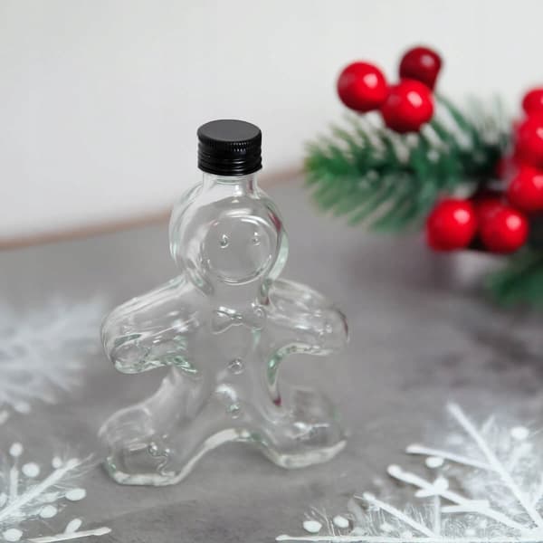 5x Glasflaskor Kaka 250 ml JULKLAPP Likörer Vin