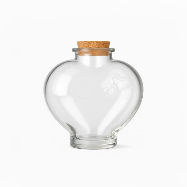 5x Glasbeholdere 350ml til Vin, Alkohol, Gave, Bryllupsflasker