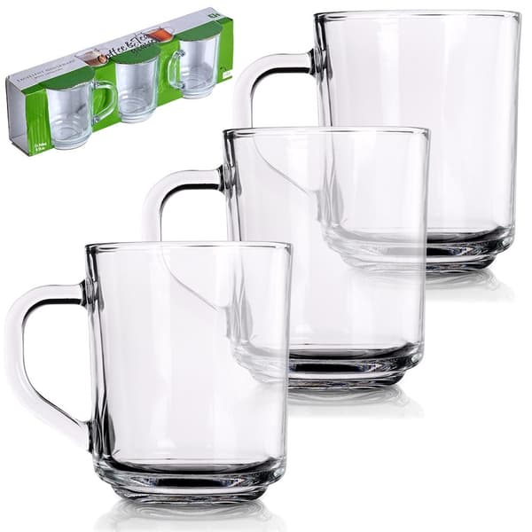 Glas för kaffe och te 230 ml 3 st